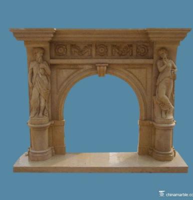 China Available Marble Stone Fireplace Mantels Of Different Styles for sale