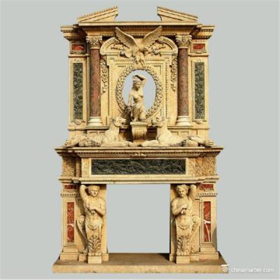 China Carrera fireplace mantel/classic marble fireplace surround/decorative fireplace surround for sale