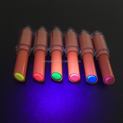 China Waterproof Cosmetic Grade Lipstick Private Label Club UV Neon Lipstick for sale