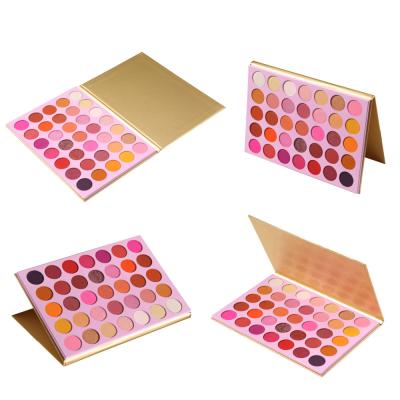 China Custom EYE Cardboard Eyeshadow Palette Private Label Logo 35 Color Shimmer Eyeshadow Palette for sale