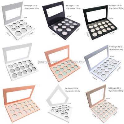 China Cheap High Dye Private Label Cosmetics Makeup Eyeshadow Palette Waterproof Custom Vendor High Dye Eyeshadow Palette for sale