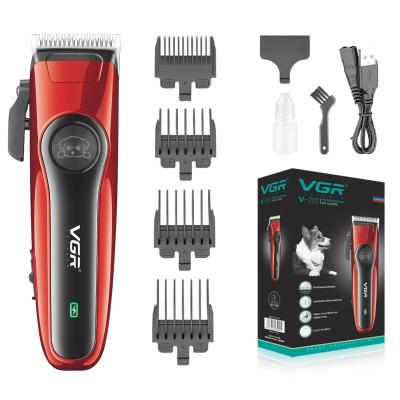 China Outdoor Adjustable Functions VGR V-202 Professional Electric Cordless Cat and Dog Pet Clipper Hair Trimmer for Animal for sale