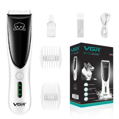 China VGR V-232 Watrepoor Outdoor Ceramic Blade Professional Electric Pet Clipper USB Cordless Haircut Trimmers For Animals for sale