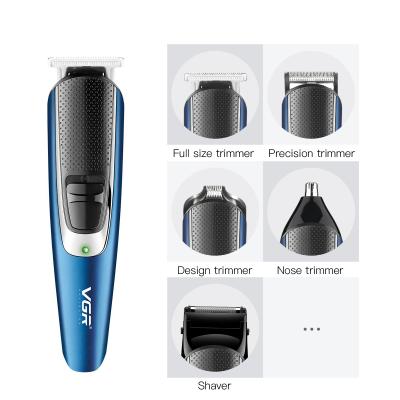 China Hotel VGR V-172 5 in 1 Professional Cordless Men's Hairdresser Clipper Set Beard Hair Trimmer and Nose Electric Shaver Grooming Kit for sale