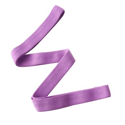 China Custom silk power band fitness pilates exercise yoga resistance bands printing polyester+latex elastic bands for gym for sale