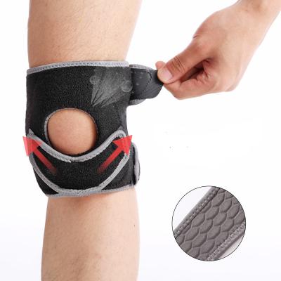 China Comfortable Breathe Free Adjustable Open Neoprene Knee Brace Patella Knee Support for sale