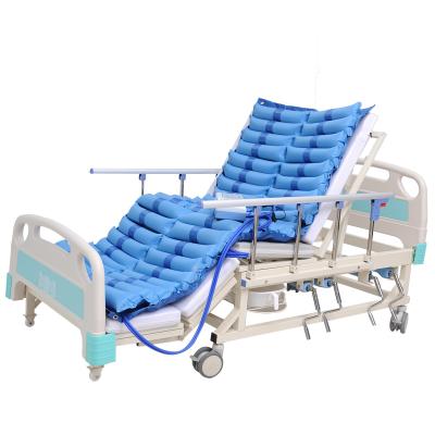 China Full-curtain nursing bed in hospital clinic, 5 function manual medical bed for elderly patients, turn over hospital bed for sale