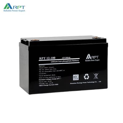 China 1280Wh Lead Acid Battery Solar Storage 100ah 12v Lifepo4 Lithium Battery for sale