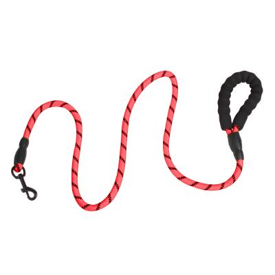 China Reflective Hot reflective adjustable dog walking rope training pet dog cat Nylon Waterproof Rope chain accessories Leashes with handle for sale