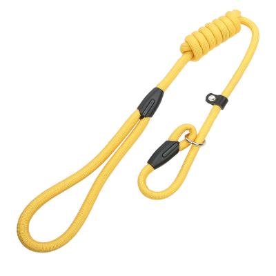 China Stocked Custom wholesale retractable adjustable training waterproof nylon strong woven slide pet dog cat rope leash for sale