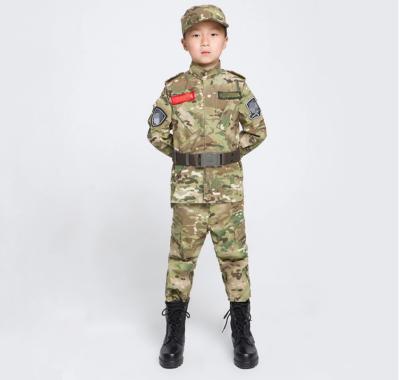 China Anti-Static Kids ACU Camouflage Military Uniform Clothes Children's Garment for sale