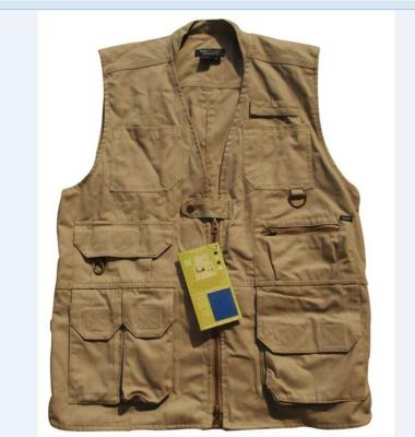 China New Quick-drying Custom Clothing Anti-Shrink Fishing Military Vest , Multi Pocket Vest for sale