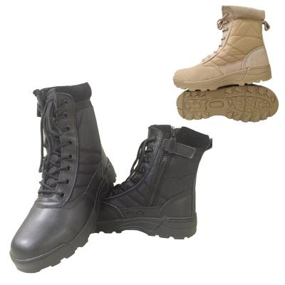 China Outdoor Durable Leather Army Boots Army Combat Safety Boots For Hiking Climbing Camping for sale