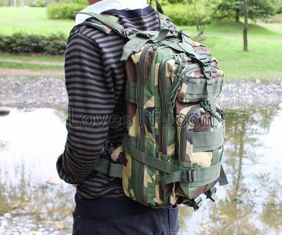 China Wholesale Waterproof Camouflage Outdoor Military Actions Waterproof Canvas Rucksack Army Rucksack 3P Assault 3P Tactical Military Backpack for sale