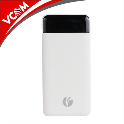 China Portable High Capacity 10000mAh High Quality Mobile Charger Power Bank With Built-in USB Charging Cable for sale