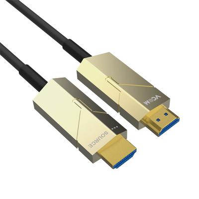 China HDTV VCOM OEM Length 100m 200m HDMI Cable 2.0V 18Gbps 4K HDMI Video Active Optical Fiber Polished Cable for sale