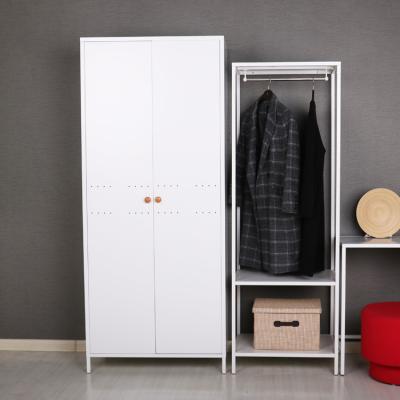 China Wardrobe Hotel Furniture Bedroom Iron Closet Wardrobe for sale