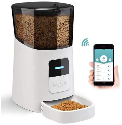 China 6L Cat Feeder Wi-Fi Enabled Smart Auto Automatic Pet Feeder for Cats and Dogs for sale