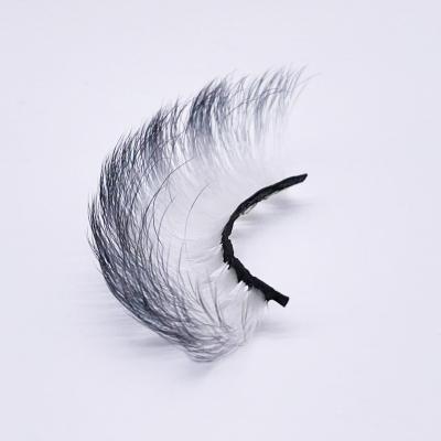 China Full Color Gradient Gradient Free Lashes False Mink Cruelty Color Strip Lashes Gradient for sale