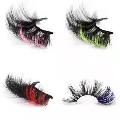 China 25-30 Times Wholesale Newest Color Mink Lashes Hot Seller Box 25mm Free Sample Lashes Cheap Sale Mink Lashes for sale