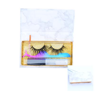 China Natural Soft Dramatic Eyelash And Custom Eyelash Packaging False Mink Eyelashes 5D 6D Volume Box 45C for sale