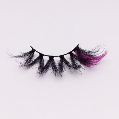 China 25-30 times best seller lashes colored mink 3d eyelashes 20mm 25mm color lashes wholesale seller for sale