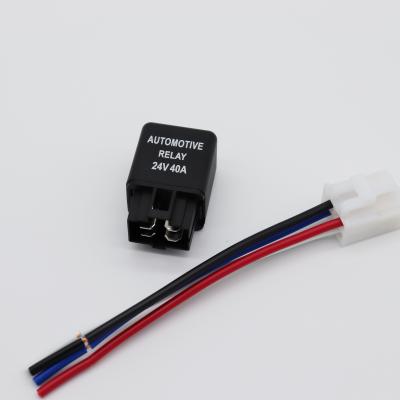 China KKA-Air4 for car fan and automotive air conditioner 12V/24V 40A relay (with/no bracket) with wire harness 40A for sale