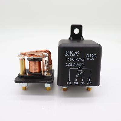 China Material Heavy Duty Contact KKA-D120 100A/120A 24V 2.4W Car Starter Relay, Automotive Relay For Car, Engine, Truck, Boat Engine Power Start for sale