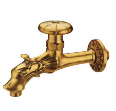 China Rustic Garden Dragon Brass Bibcock, Dragon Animal Faucet for sale