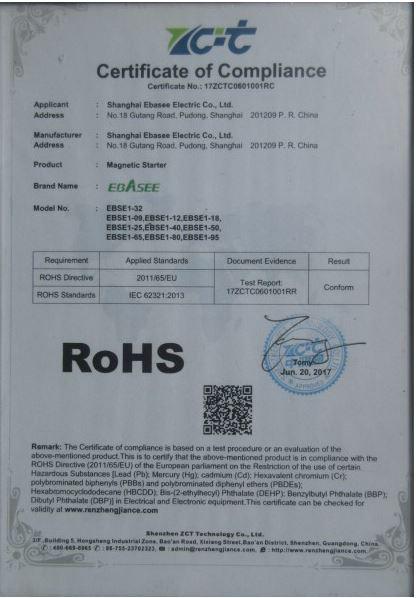 RoHS - Shanghai Ebasee Electric Co., Ltd.