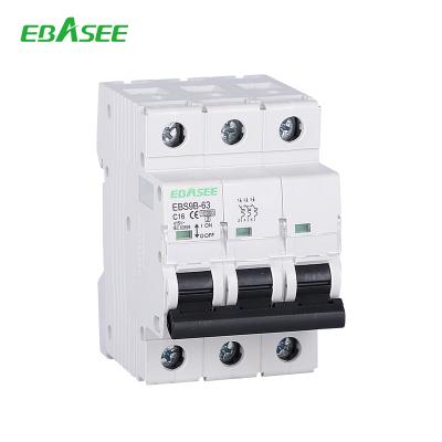 China B, C, D curve, 10kA, 230v/380vAC, 1P, 2P, 3P, 4P mini circuit breakers 10kA for sale