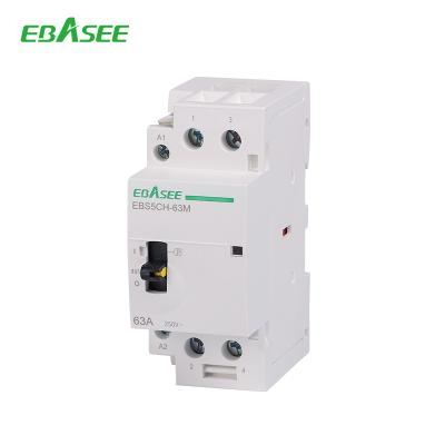 China V0 Cover Manual Switch Modular Contactor for Intallation in Distribution Box for sale