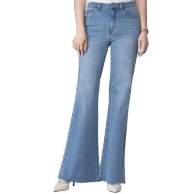 China Breathable Customized High Quality Jean Woman Flared Wide Leg Jeans For Women for sale