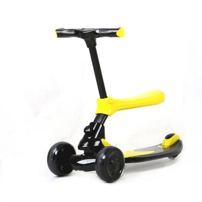 China 2in1 child ride scooter slide scooter 2 in 1 3 wheel kids scooter/kids functional cheap scooters new kids scooter/kids scooter with seat for sale