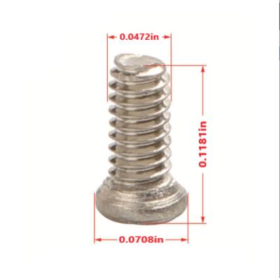 China Super Pan Wholesale Nickel Plated M1x2mm Mini Screw For Watch Glasses for sale