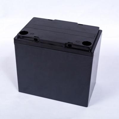 China Customized 12V55 Small Lead Acid Battery Box Empty Lead Acid Battery Design/Case Customized Parts Injection ABS Plastic Electric Power Storage for sale