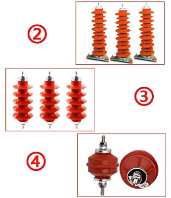 China Gap Type Composite Jacket Zinc Oxide Surge Arrester for sale