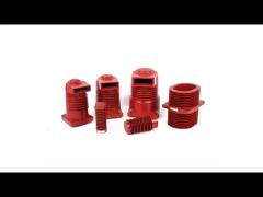 4000A 24kV HV Spout Epoxy Resin Insulator , Epoxy Resin Cast Bushing With 5 Holes