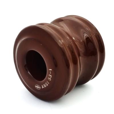 China High Voltage Reel ANSI Standard 53 Series Electrical Porcelain Ceramic Insulator For Transmission Lines for sale