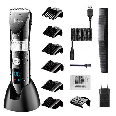 China Hotel Customized Rechargeable Professional Electric Cordless Zero Gap Clipper Hair Trimmers for sale