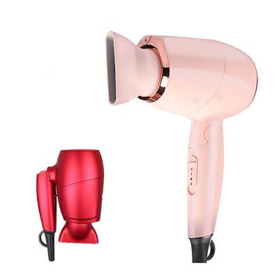 China 2022 Mini Small Foldable Box Electric Travel Hair Dryer Blow 1200W Moving Hair Dryer Foldable Portable Case for sale