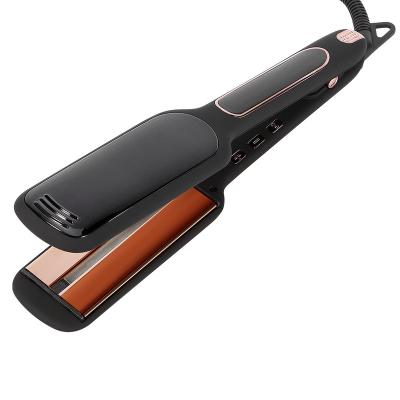 China Highest Standard High Quality Customize Titanium Hair Straightener Flat Irons For Keratin Use Private Label Iron for sale