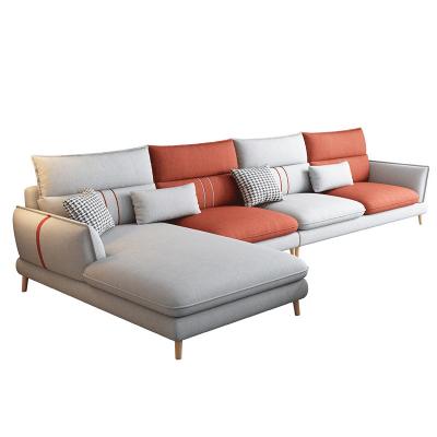 China Wholesale Modern Removable Cover Design L Shape Corner Sofa Set For Living Room Fabric Sectional Sofa for sale