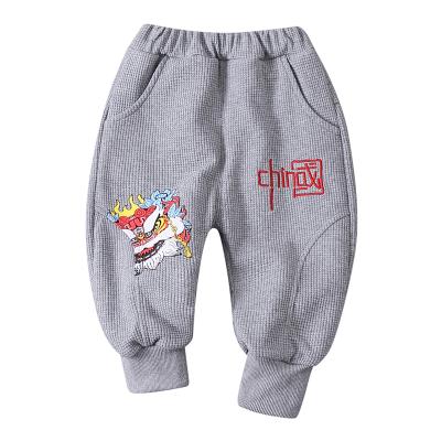 China Fade Proof 2021new Color Modern Custom Breathable Sports Pants Chinese Style Logo Kids Boys Casual Shear Long Pants for sale