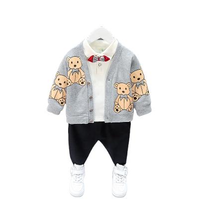 China Fashion Children Clothing Set Baby Boy Clothes Sets Cotton Fabric For Children Autumn Boys Sport Suits +pants Baby Clothing Spring Clothes for sale