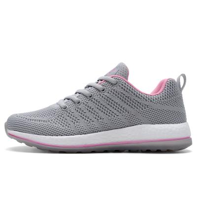 China 2021 fashion trend knit shoes for breathable lifestyle sports unisex lace-up shoes for sale