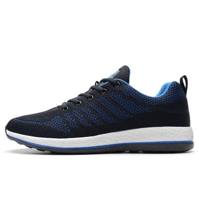 China Promotional Unique Creative 2021 Running Shoes Knit Fabric Lace Up Men Sport Shoes Men Running Shoes for sale