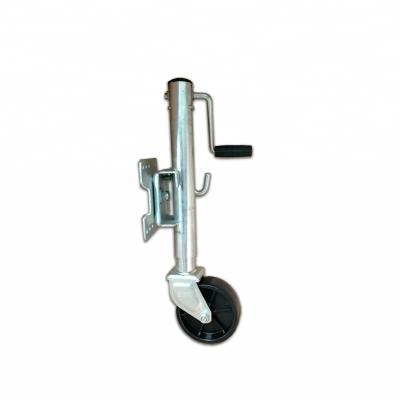 China Trailer Parts 1000lbs Side Wind Trailer Jack With Wheel Trailer And Boat Trailer Rubber Pulley for sale