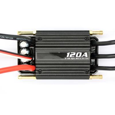 China RC Model Hot Sale Water Cooling Marine Parts With 5.5V/5A BEC 120amp Boat ESC for sale