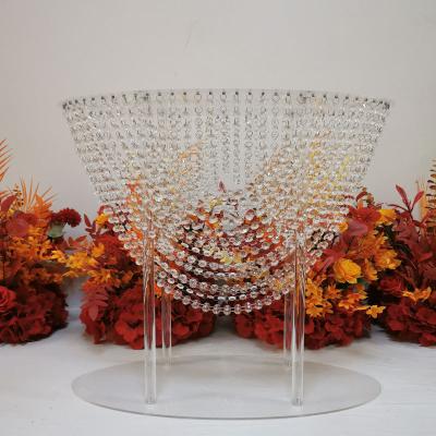 China 143 Wedding Flowers Large Wedding Table Centerpieces 60CM Wedding Centerpieces Table Decoration Stretch Lead Acrylic Crystal Event Party Home Road Decoration for sale